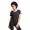 Camiseta 3 Stripe Slim Mujer Black