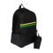 Mochila Classic 3 Stripes (27,75 L) Black-Pulse Lime