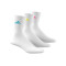 Calcetines Cargo 3 Pares White-Lucid Cyan-Lucid Lemon-Lucid Pink