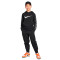 Sudadera Sportswear Repeat Print Fleece Hoody Niño Black-Summit White