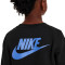 Sudadera Sportswear Si Fleece Crew Brush Niño Black