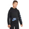 Sudadera Sportswear Si Fleece Hoodie Brush Niño Black