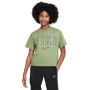 Kids Sportswear Hoody Boxy Print-Oil Green