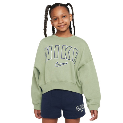 Kids Sportswear Trend Fleece Crew Print Sweatshirt