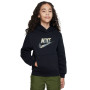 Club Fleece HBR Hoodie Hoody Grx Niño Crno