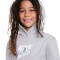 Sudadera Club Fleece HBR Hoodie Hoody Grx Niño Grey Heather