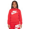 Majica dugih rukava Nike Sportswear Club Fleece Crew Ls HBR Niño