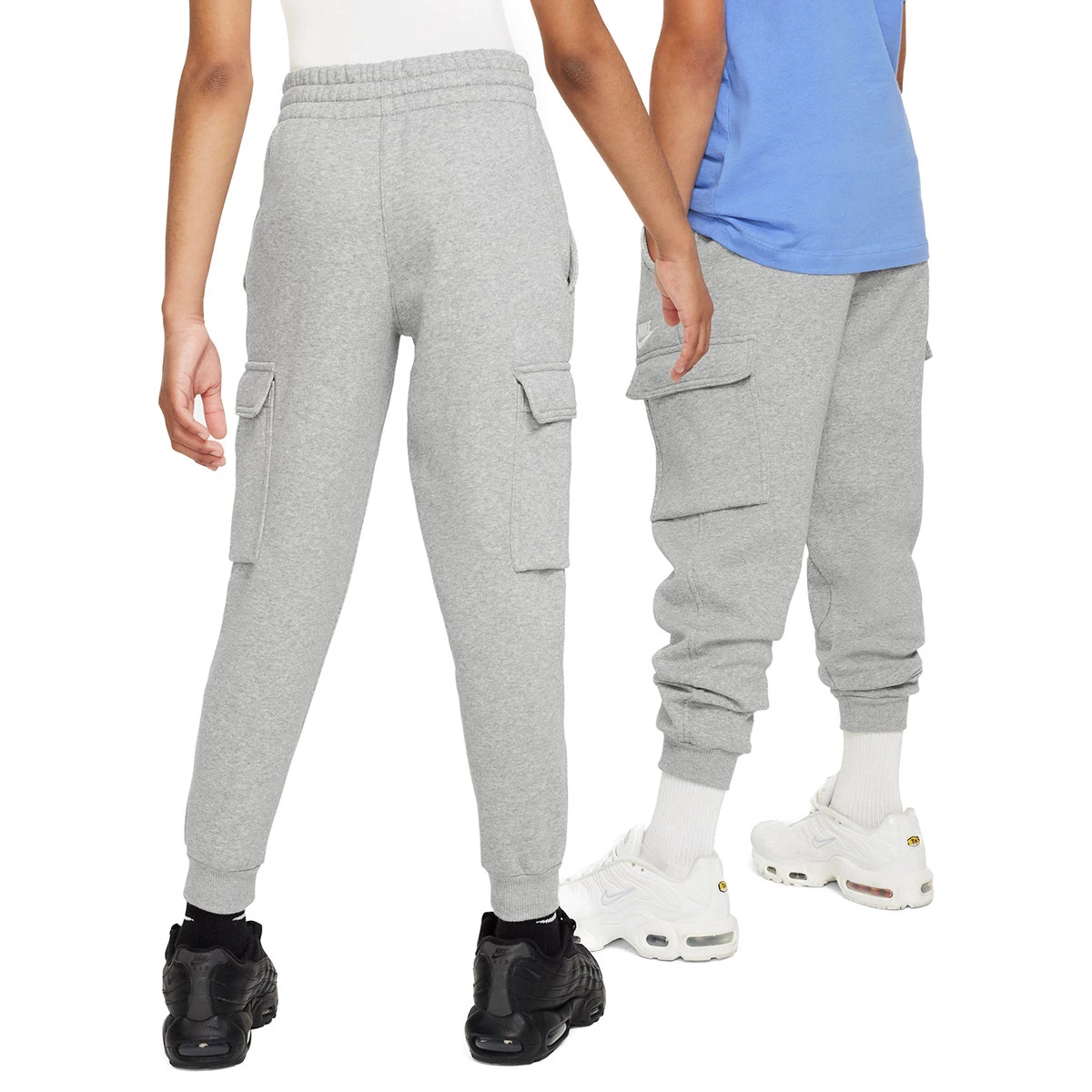 Pantalón largo Nike Sportswear Club Fleece Cargo Niño Grey Heather-Base  Grey-White