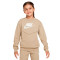 Chándal Sportswear Crew HBR Niño Khaki-White-White