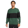 Club+ French Terry Colorblock Crew-Fir-Noir