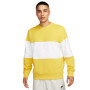 Club+ French Terry Colorblock Crew Vivid Sulfur-White