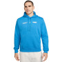 Sportswear Footbal Inspired Hoodie Fleece Brush-Fotografija Plava