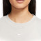 Camiseta Sportswear Fleece Essentials Lbr Mujer Orewood Brn-White