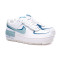 Zapatilla Air Force 1 Shadow Mujer Summit White-Mineral-Industrial Blue-Geode Te