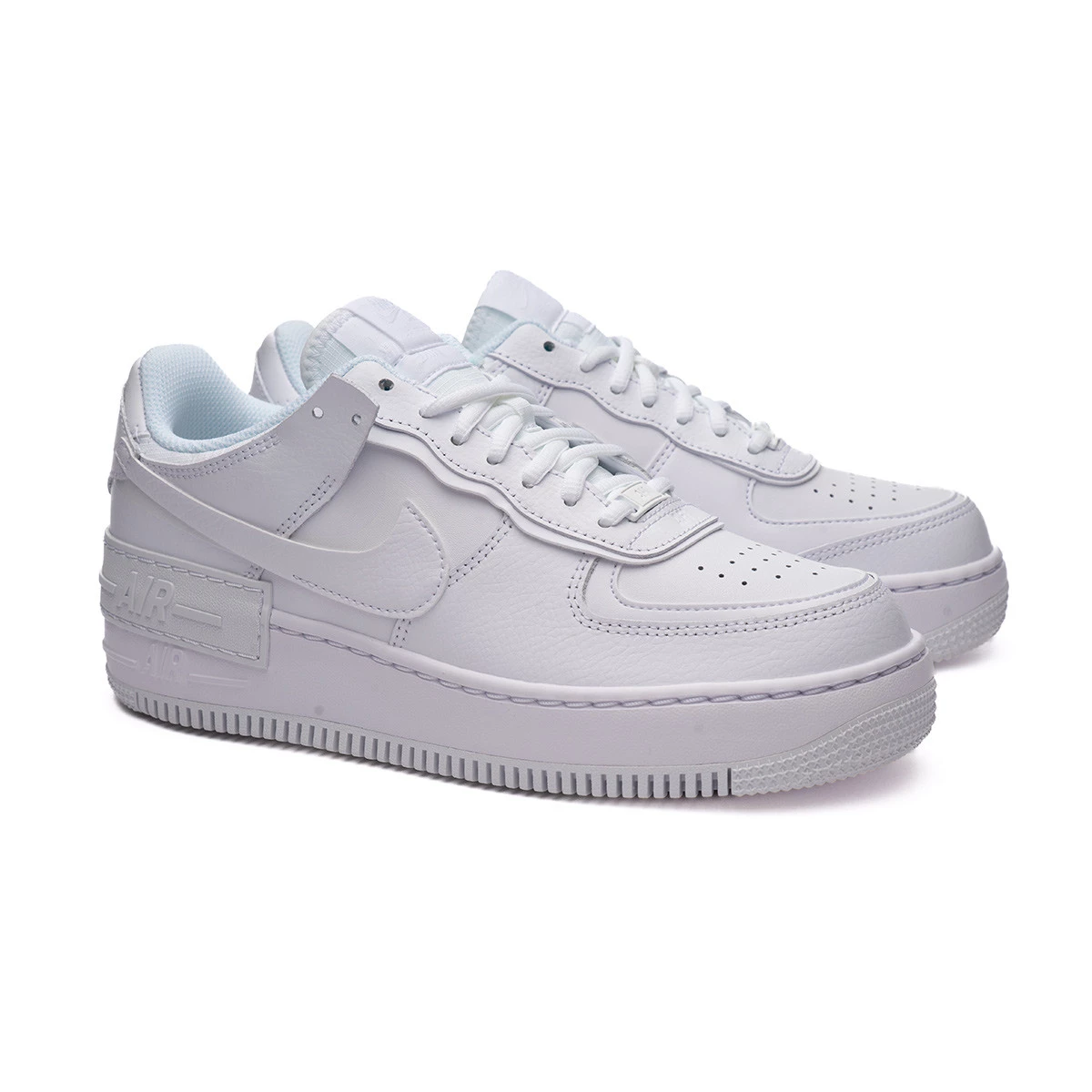 Sapatilha Nike Air Force 1 Shadow Mulher White-White-White - Fútbol Emotion