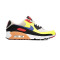Zapatilla Air Max 90 Mujer Bone-Ultramarine-Volt-Black-Siren Red-Amber B