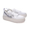 Zapatilla Court Vision Alta Txt Mujer White-Mtlc Silver-Sail