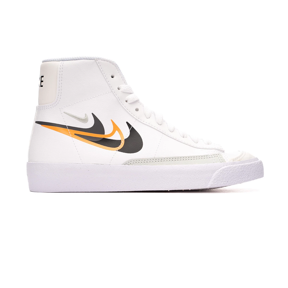 Scarpe Nike Blazer Mid Nn Bambino White Black Brt Mandarin Med Ash