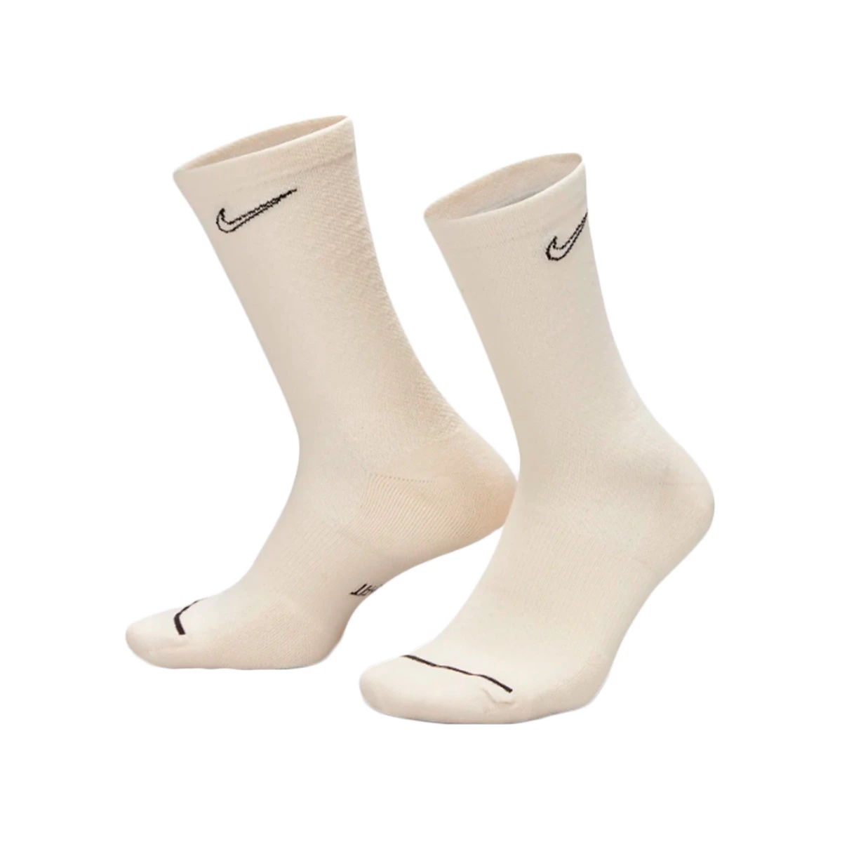 Socks Nike Everyday Plus Cush Crew 2 Pairs 168 WhiteBlack AdobeBlack Futbol Emotion