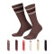Calcetines Everyday Plus Cush Crew 6 Pares 144 Rto Plum-Eclipse-Burgundy-Crush