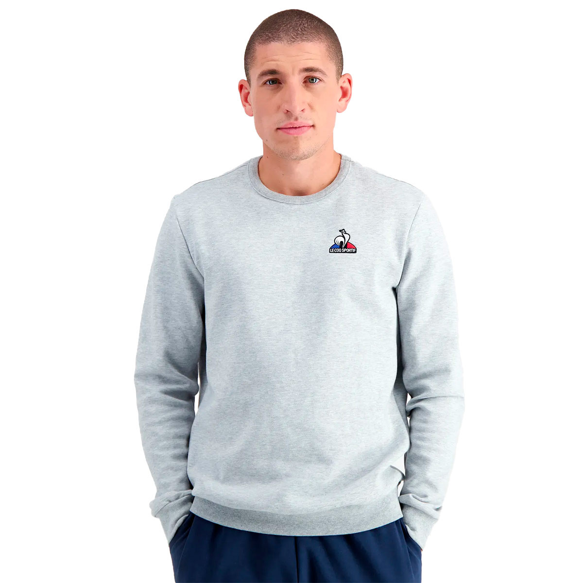 Sweatshirt Le coq sportif Essentiels Crew Sweat N 4 Gris Chin