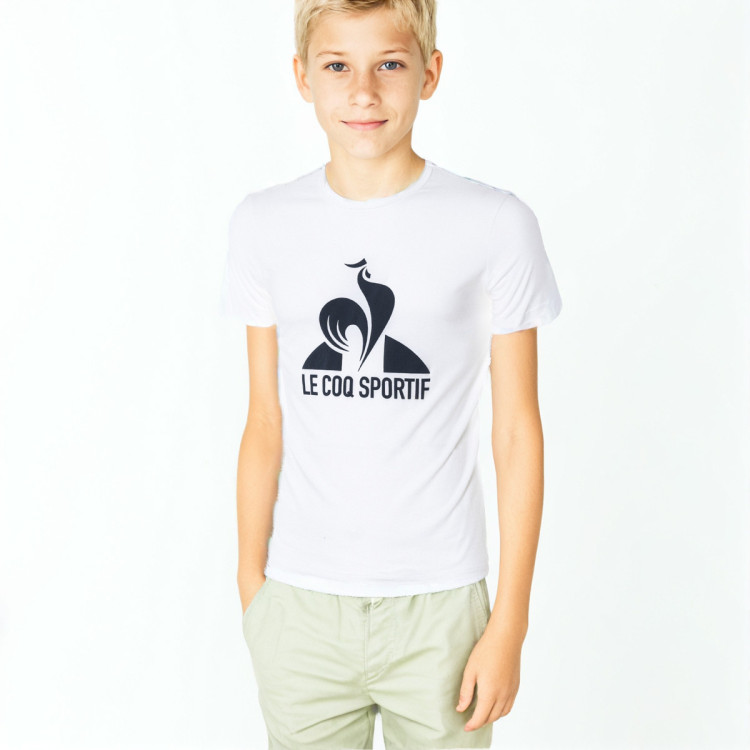camiseta-le-coq-sportif-essentiels-tricoloren1-nino-blanco-0