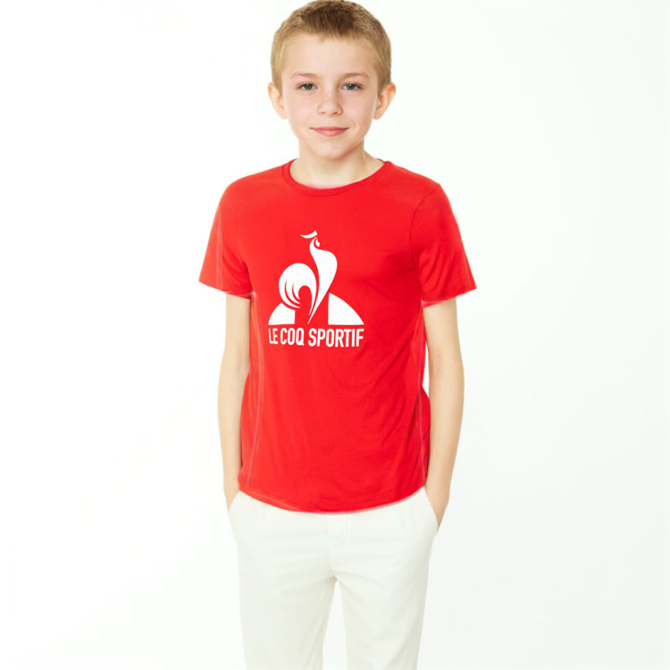 camiseta-le-coq-sportif-essentiels-tricoloren1-nino-rojo-0