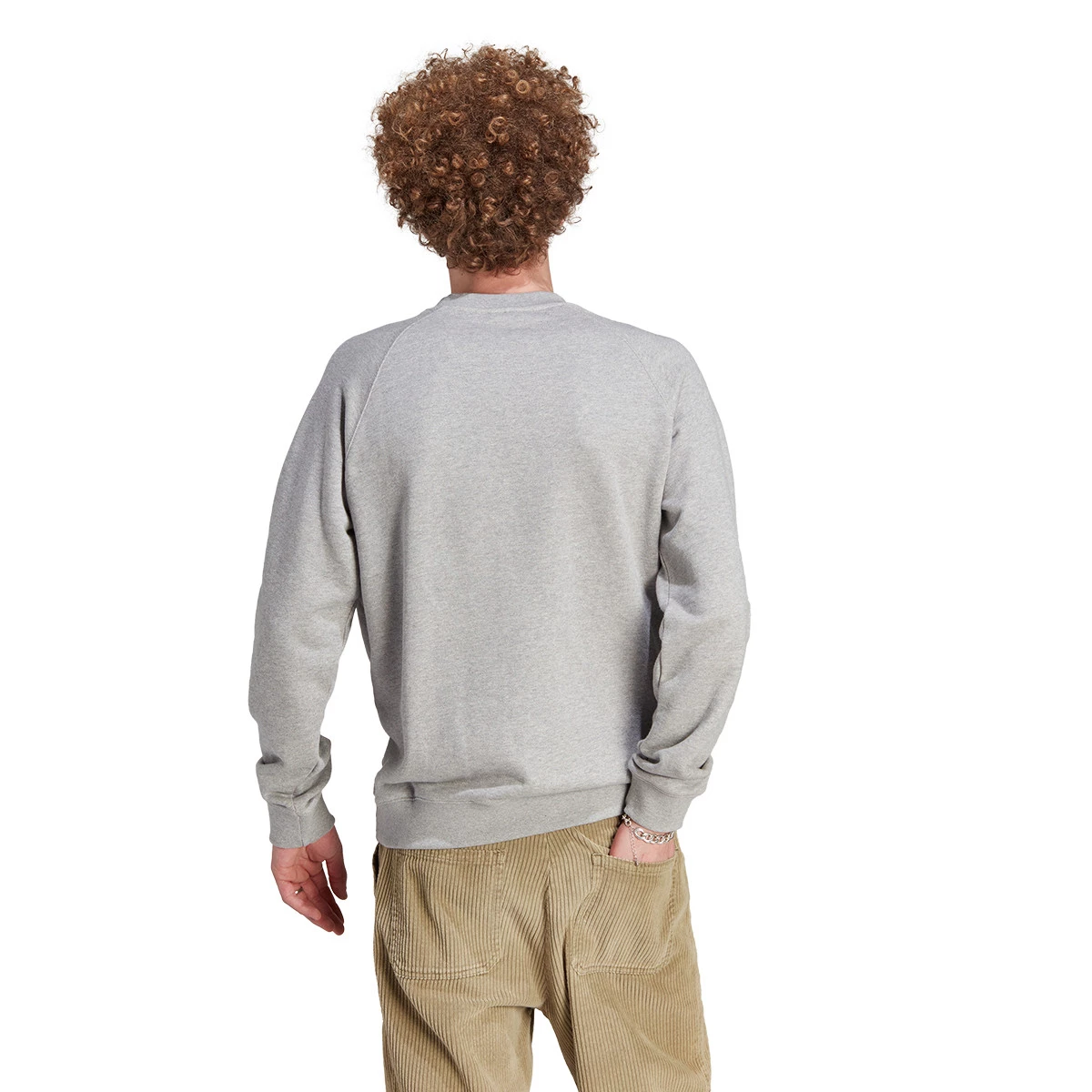 Sweatshirt adidas Adicolor Trefoil Crew Medium Grey Heather Futbol Emotion