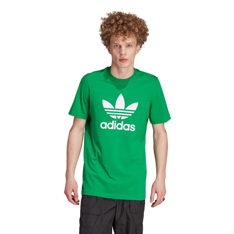 camiseta-adidas-adicolor-trefoil-green-white-0
