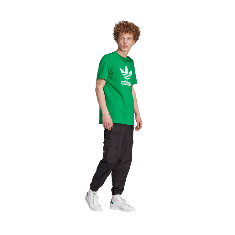 camiseta-adidas-adicolor-trefoil-green-white-2