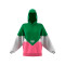Sudadera Next Hooded Mujer Green-Pink