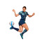 Camiseta IndividualBLAZE Mujer Persian Blue-Pro Green