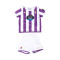 Komplet Kappa Valladolid CF Primera Equipación 2023-2024 Bebé