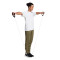 Pantalón largo Training Essentials+ Olive Strata-Pulse Lime
