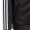 Chaqueta Training Essentials 3 Stripes Niño Black-White