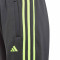 Pantalón largo Training Essentials 3 Stripes Niño Carbon-Lucid Lemon