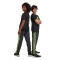 Pantalón largo Training Essentials 3 Stripes Niño Carbon-Lucid Lemon