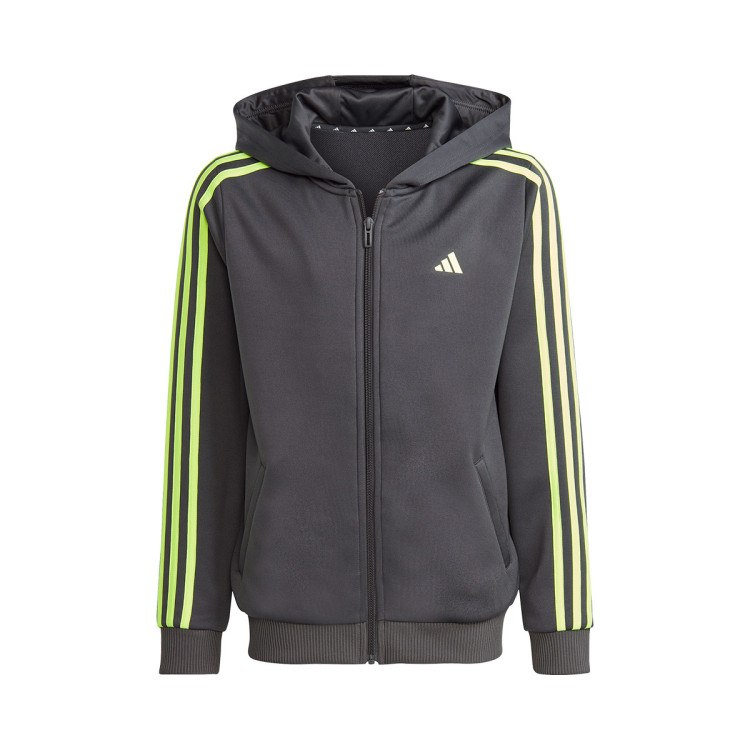 chaqueta-adidas-training-essentials-3-stripes-nino-carbon-lucid-lemon-0