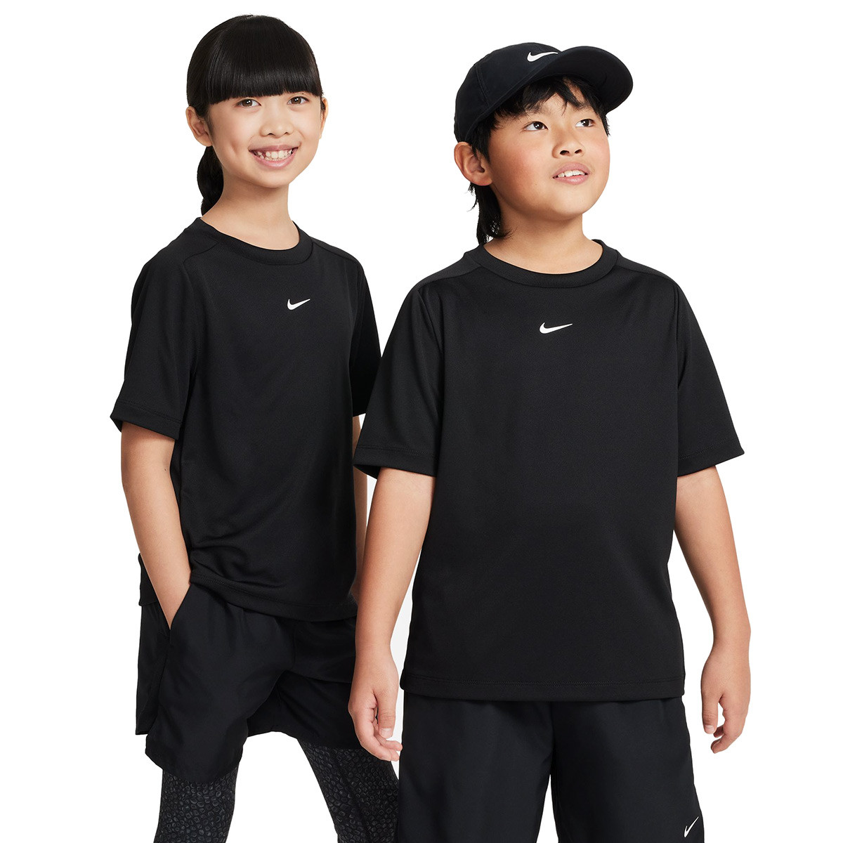 Tee-shirt enfant Nike Multi logo blanc Dri-Fit