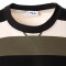 Camiseta Taichung Striped Dropped Shoulder Tee Olive Night Striped