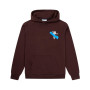 Tape Off Oversized Hoodie-Java Bruin