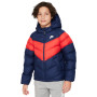 Kids Sportswear Syn Fleece-Midnight Navy-University Red-White