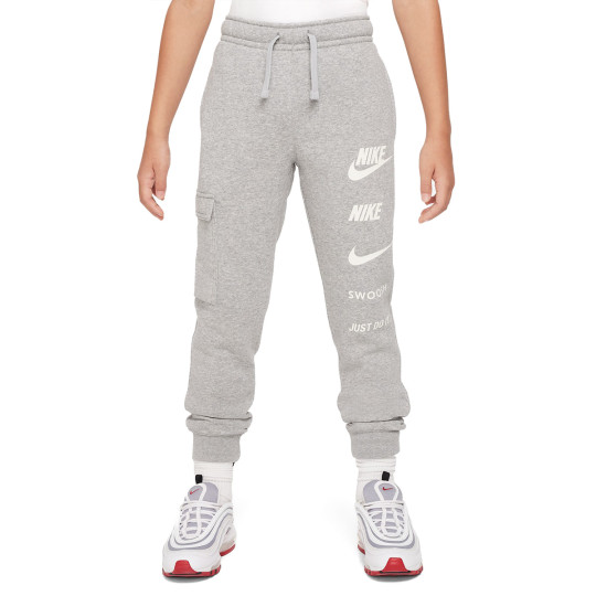 Trousers Nike Kids Sportswear Sports Inspired Fleece Cargo Grey