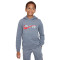 Felpa Nike Sportswear Air Print Hoody Fleece Bb Bambino