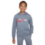 Kids Sportswear Air Print Hoody Fleece Bb Cool Grey