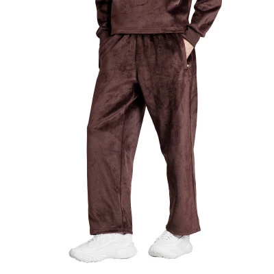 Pantalon Fleece Adidas Originals Trefoil Vintage - Taille M, Couleurs Gris/blanc/rouge