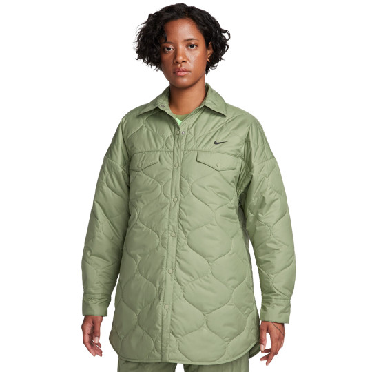P aszcz Nike Sportswear Trend Woven Swoosh Mujer Oil Zielono Czarny Futbol Emotion