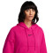 Sudadera Club Puffer Mujer Fireberry-Black