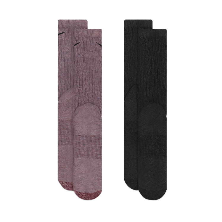 calcetines-nike-everyday-plus-red-stone-heatherblack-grey-heatherblack-2