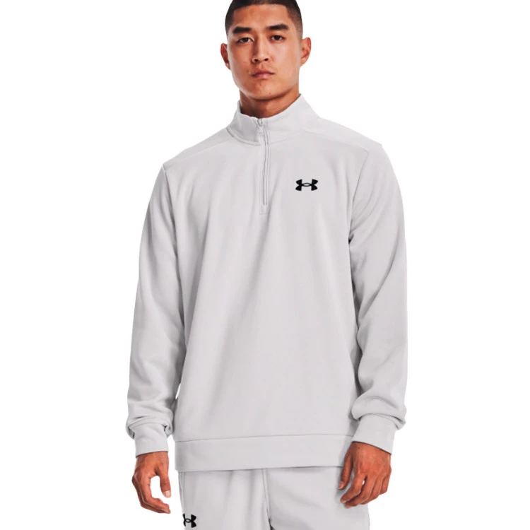 Felpa Under Armour Fleece Halo Grey Black Futbol Emotion